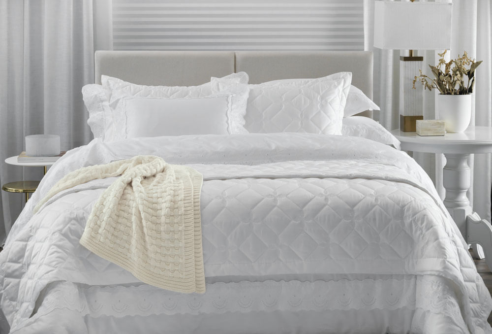 Edredom Queen Trussardi 300 Fios Cetim 100 Algodao Egipcio