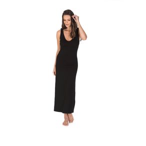 Pijama-Feminino-G-Trussardi-Camisola-Longa-Geovana-Nero