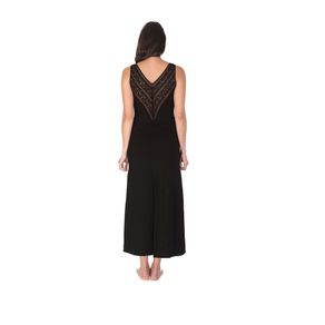 Pijama-Feminino-G-Trussardi-Camisola-Longa-Geovana-Nero
