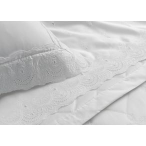 Jogo-de-Cama-King-Trussardi-300-Fios-Cetim-100--Algodao-Egipcio-Carlini-Branco