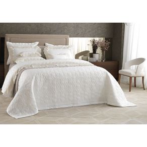 Colcha-Casal-Trussardi-2-Porta-Travesseiros-300-Fios-Cetim-Sorelle-Branco--Nocciola