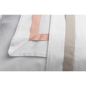 Jogo-de-Cama-Queen-Trussardi-300-Fios-Cetim-100--Algodao-Egipcio-Vercelli-Branco--Rosa-Perla