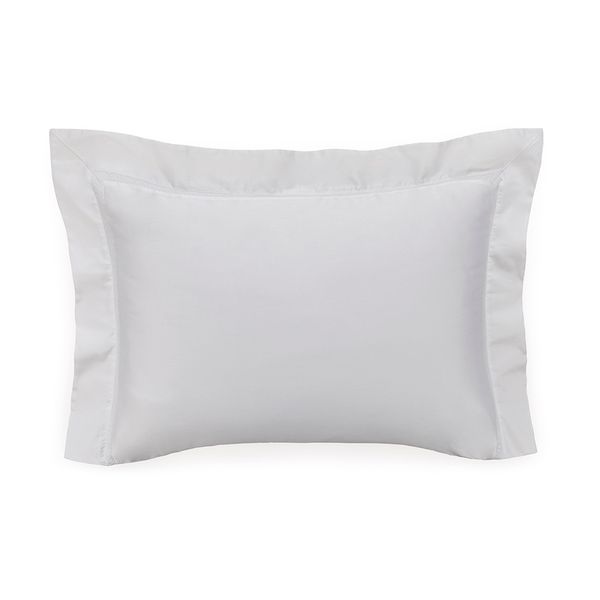 Fronha Trussardi 600 Fios Cetim 100% Algodão Egípcio Delfine Branco