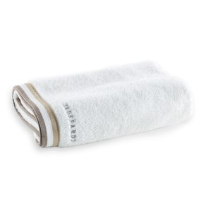Toalha Banhão Trussardi Montello Branco/Bege