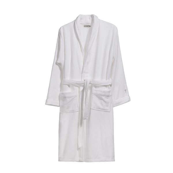 Roupão 100% Algodão Masculino Barone Branco GG