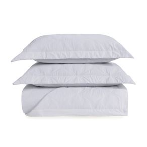 Colcha com Porta Travesseiro Queen 300 fios Romanza Branco