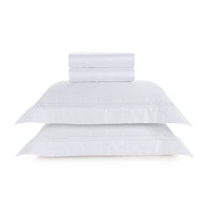 Jogo de Cama King 600 Fios Belmonte Branco