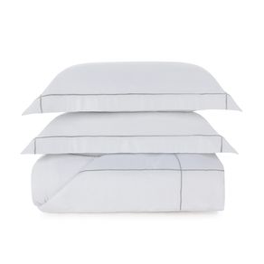 Jogo de Colcha King 300 fios Bambu Girelli Branco/Platino