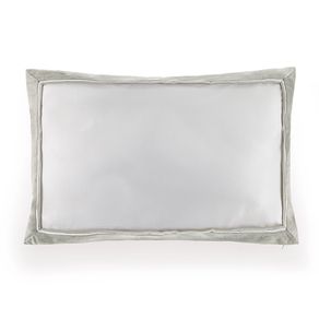 Almofada 300 fios Cetim Valestro Branco/Platino