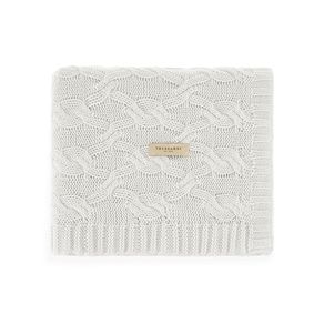 Manta Tricot Vittoria 100% Algodão Branco