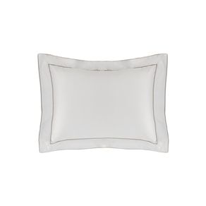 Fronha Avulsa 800 Fios Cetim Alba Branco/Nocciola