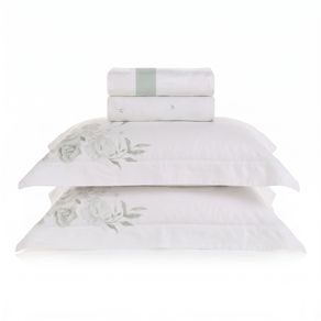 Jogo de Cama King de Cetim de Bambu 300 fios Allegra
